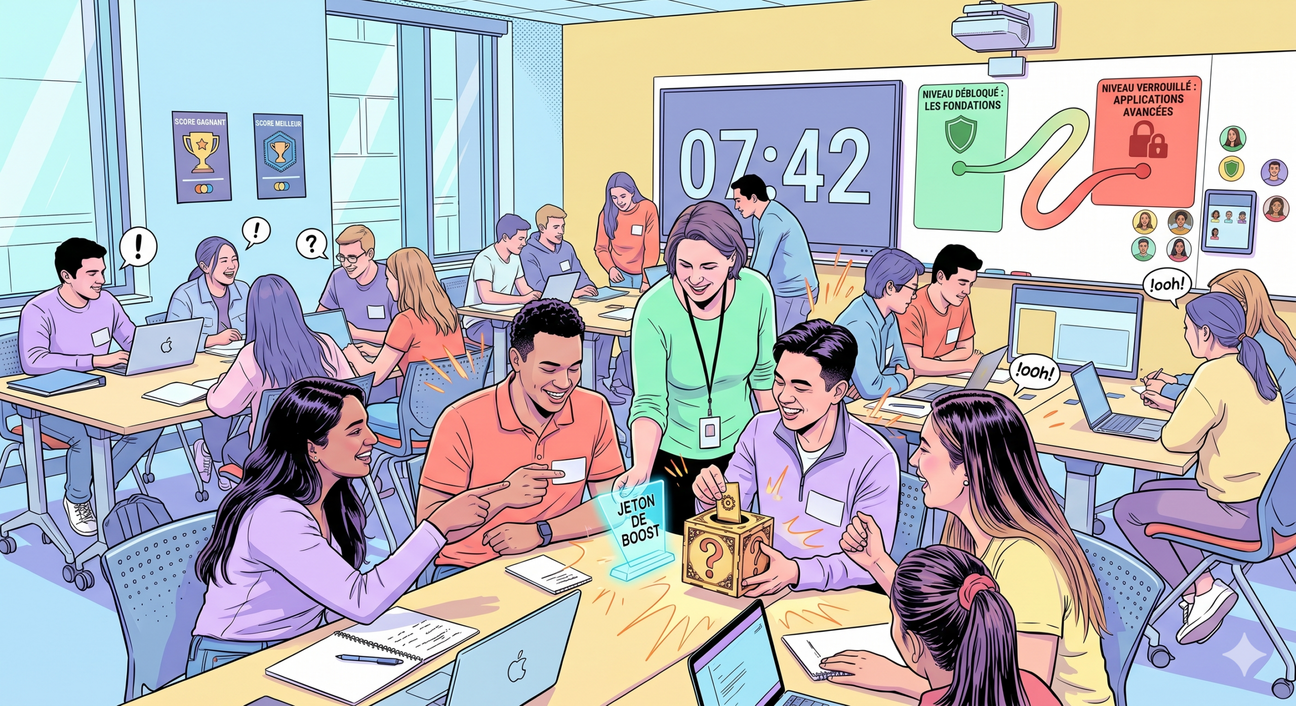 Mes 5 mécaniques de design préférées pour rehausser l’engagement des apprenants